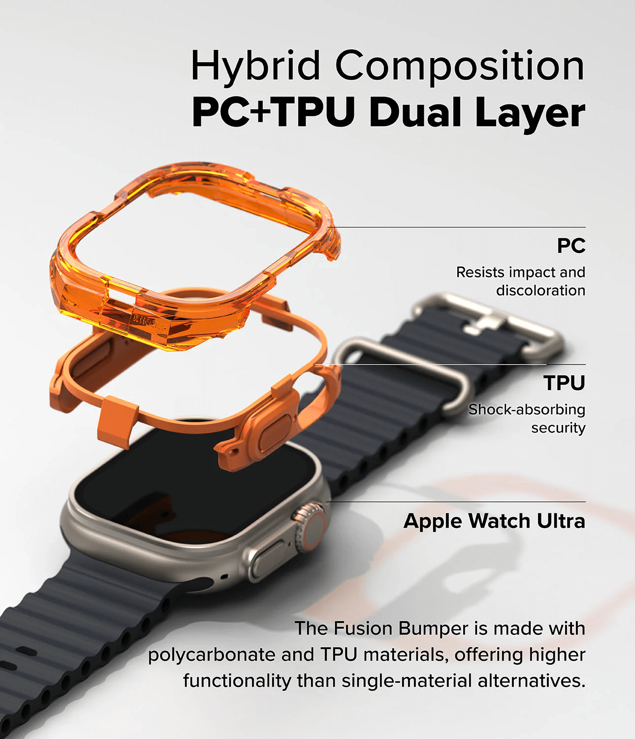 Estuche para Apple Watch Ultra - Ringke Fusion Bumper