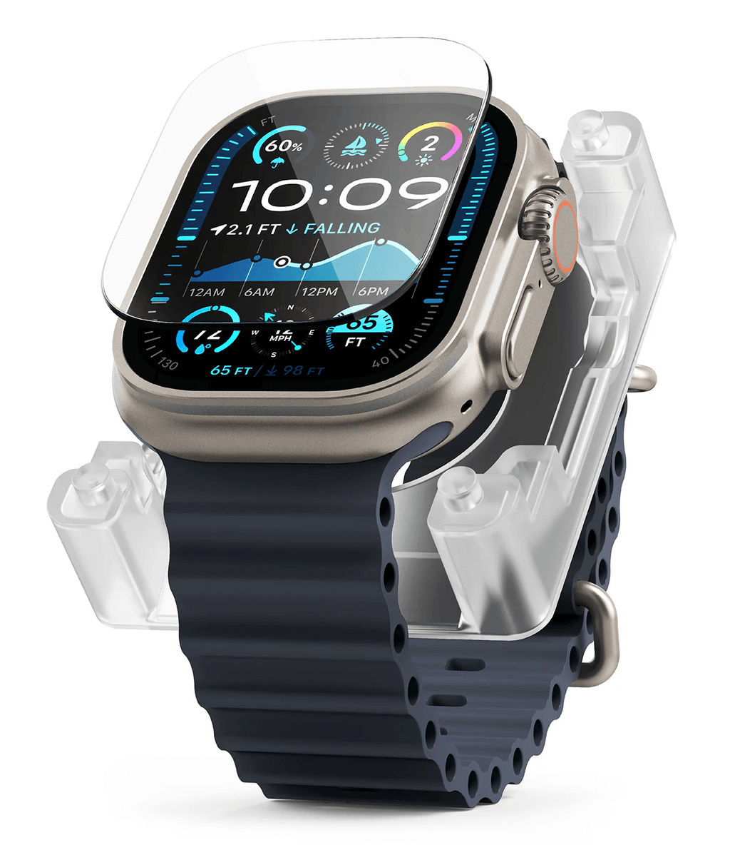 Protector de Pantalla para Apple Watch Ultra - Ringke Easy Slide Tempered Glass (Pack de 2)