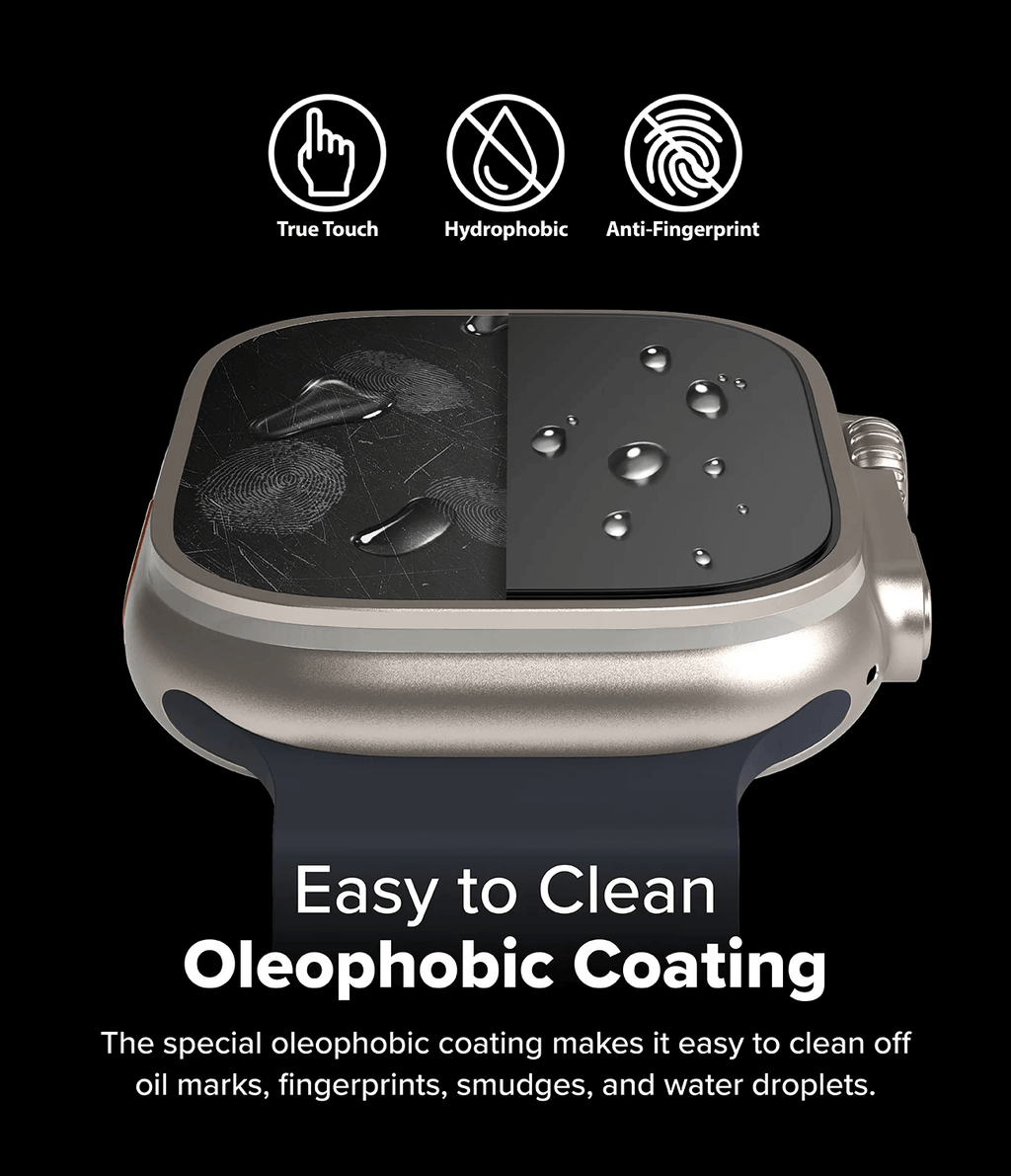 Protector de Pantalla para Apple Watch Ultra - Ringke Easy Slide Tempered Glass (Pack de 2)
