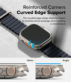 Protector de Pantalla para Apple Watch Ultra - Ringke Easy Slide Tempered Glass (Pack de 2)