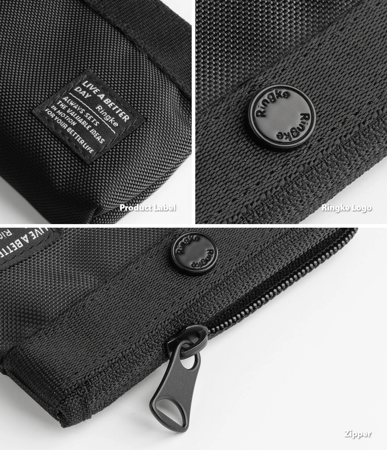 Mini Bolsa - Ringke 2-Way Mini Pouch - Black