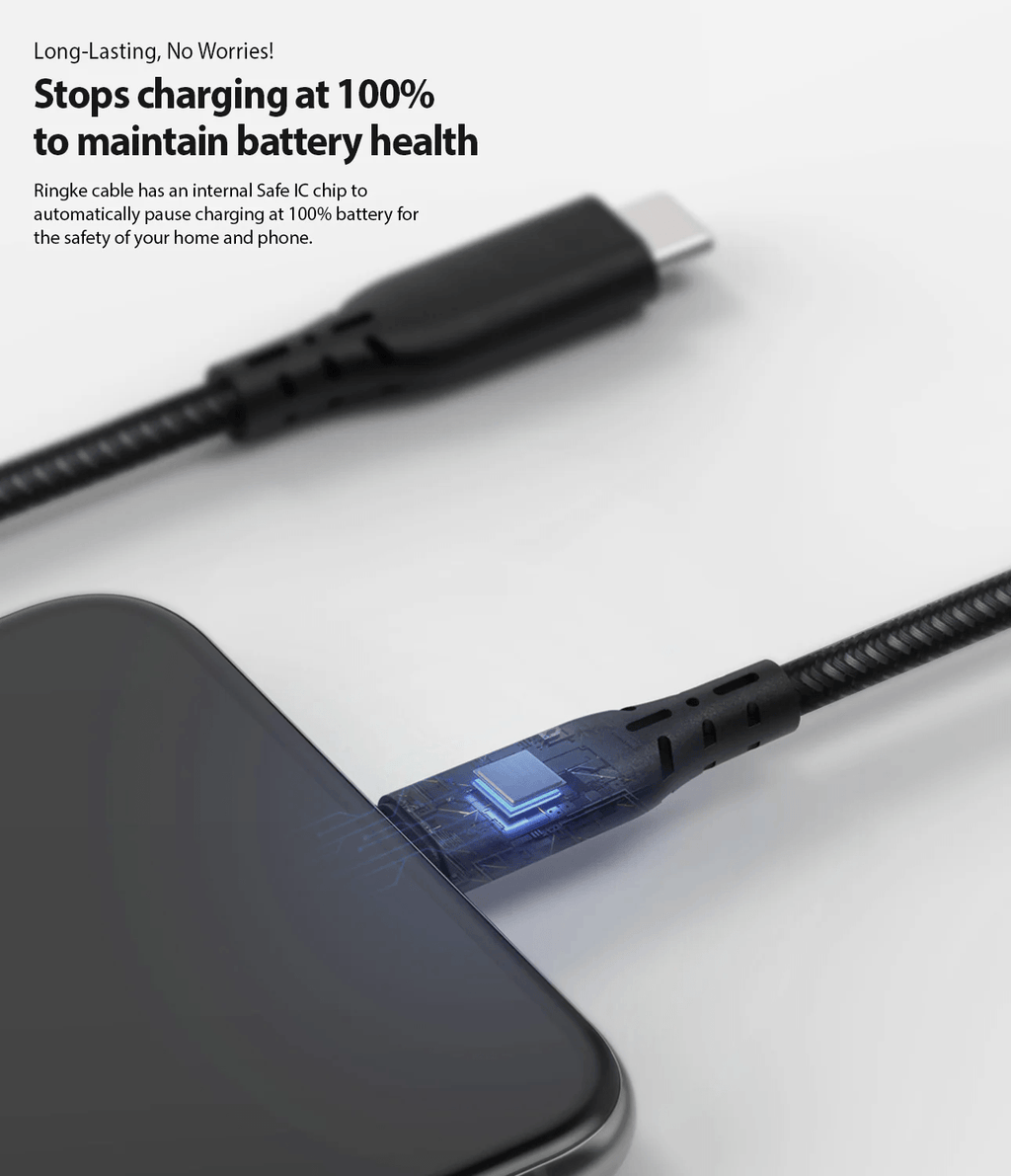 Cable - Ringke Tipo C a Lightning - Black