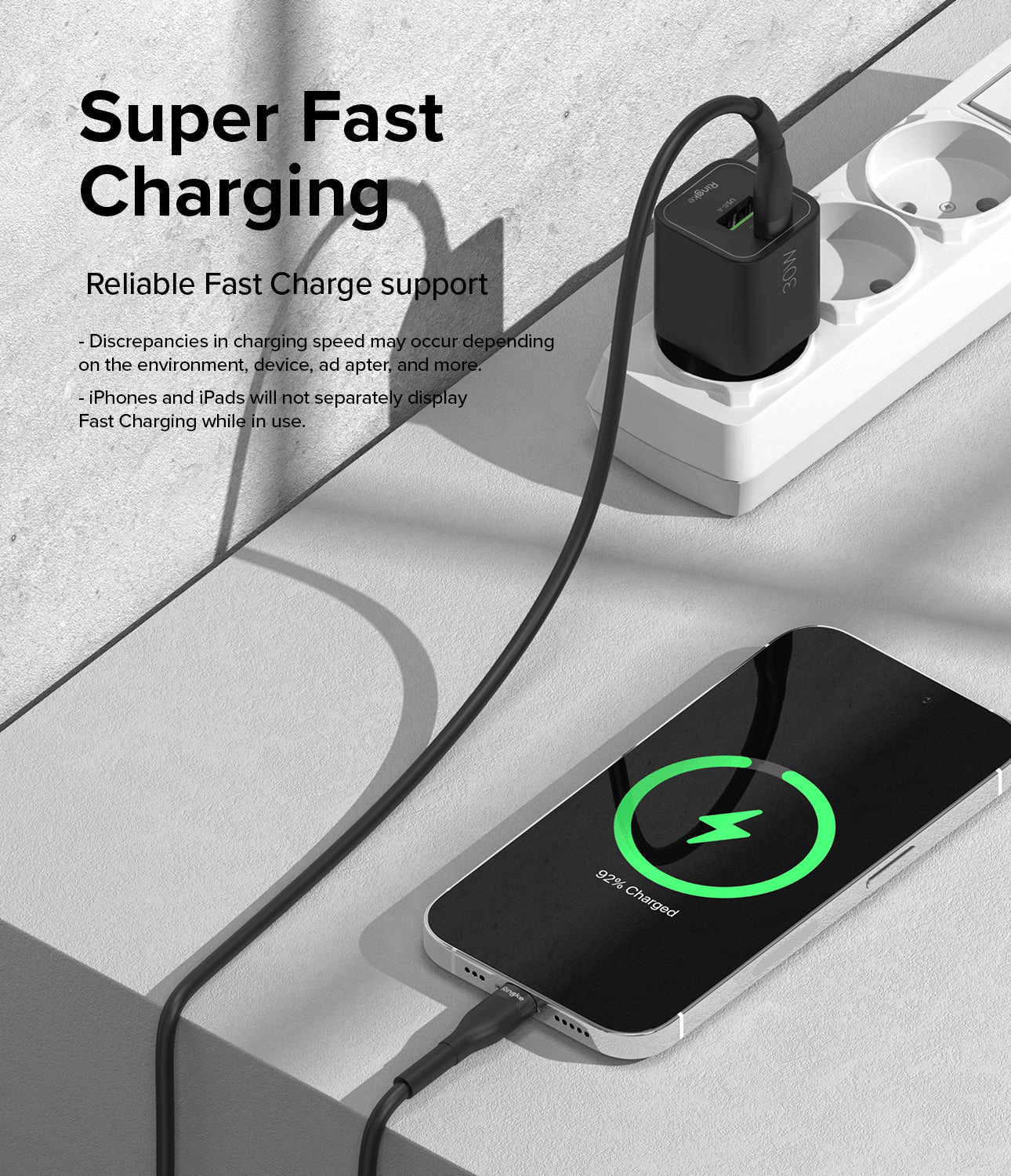 Cable C a Lightning - Ringke Fast Charging Pastel Cable 1.2m