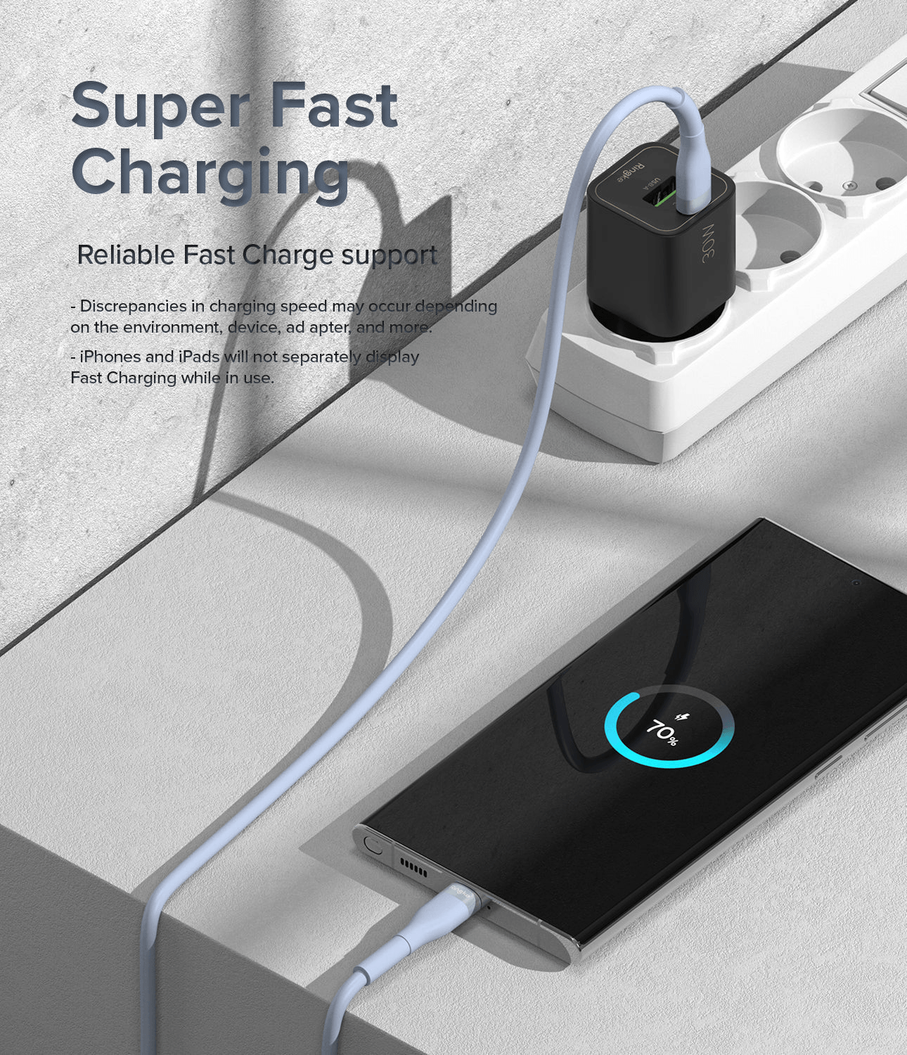 Cable Tipo C a Lightning 2m - Ringke Fast Charging Pastel Cable