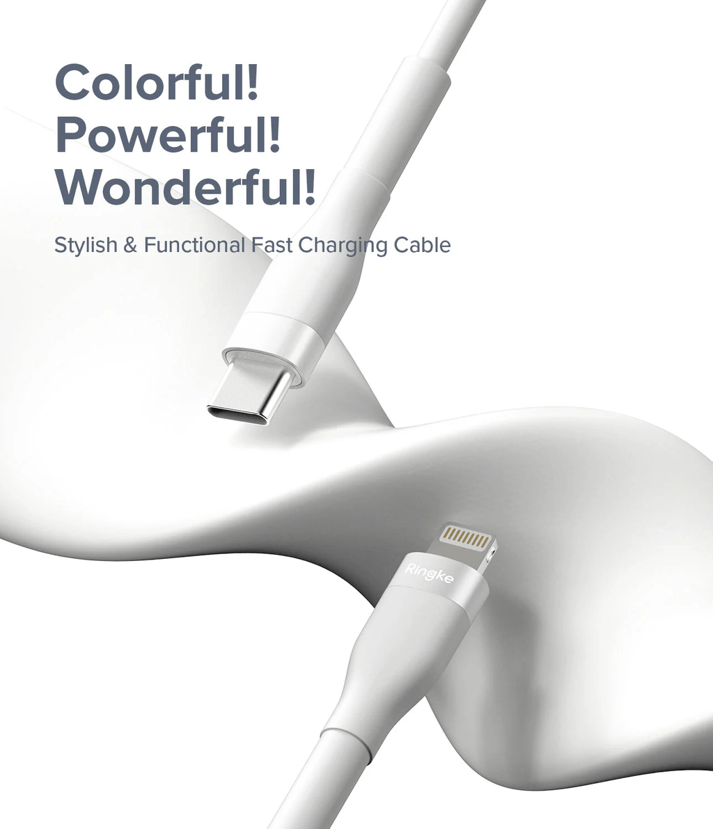 Cable Tipo C a Lightning 2m - Ringke Fast Charging Pastel Cable