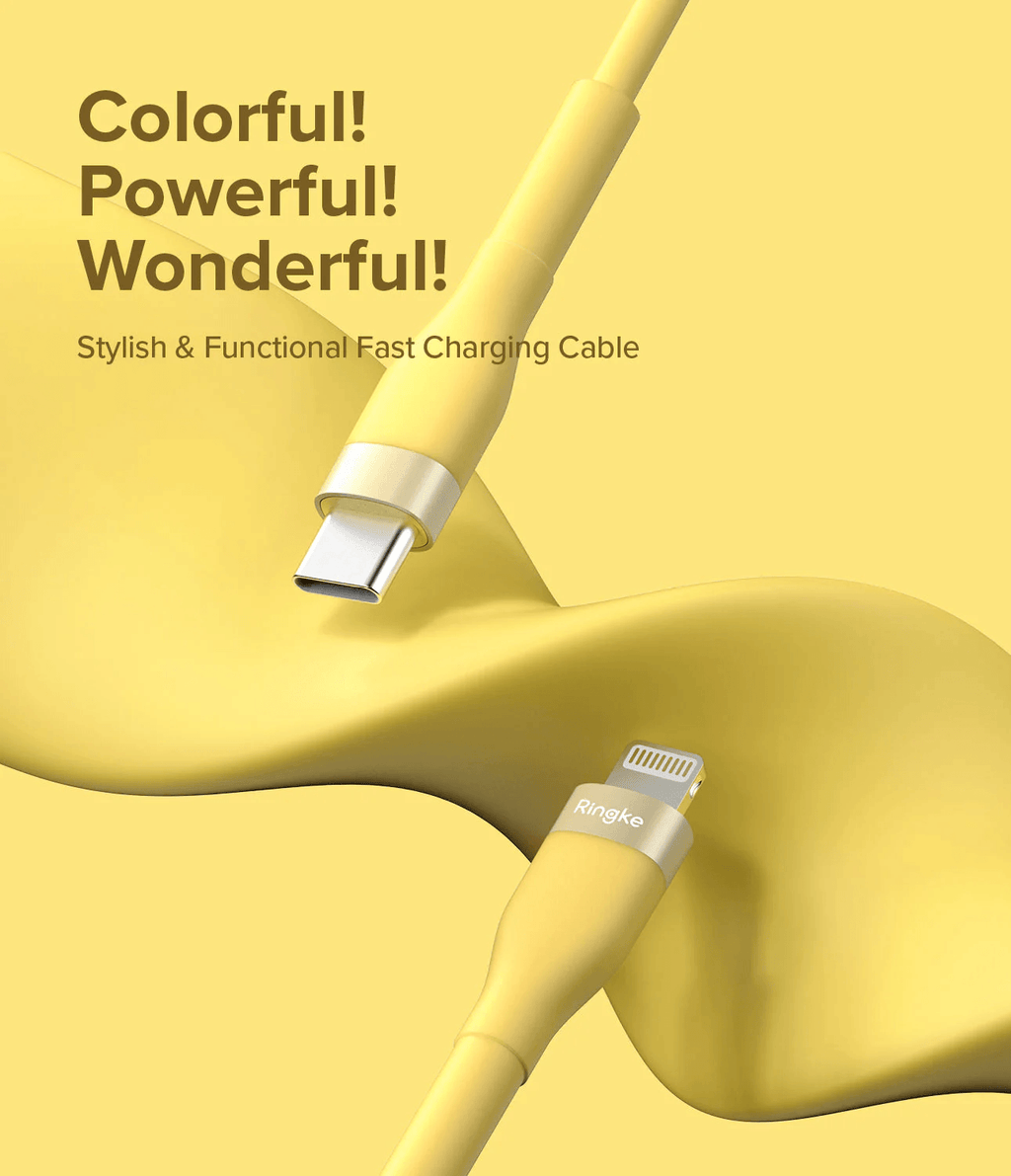 Cable Tipo C a Lightning 2m - Ringke Fast Charging Pastel Cable