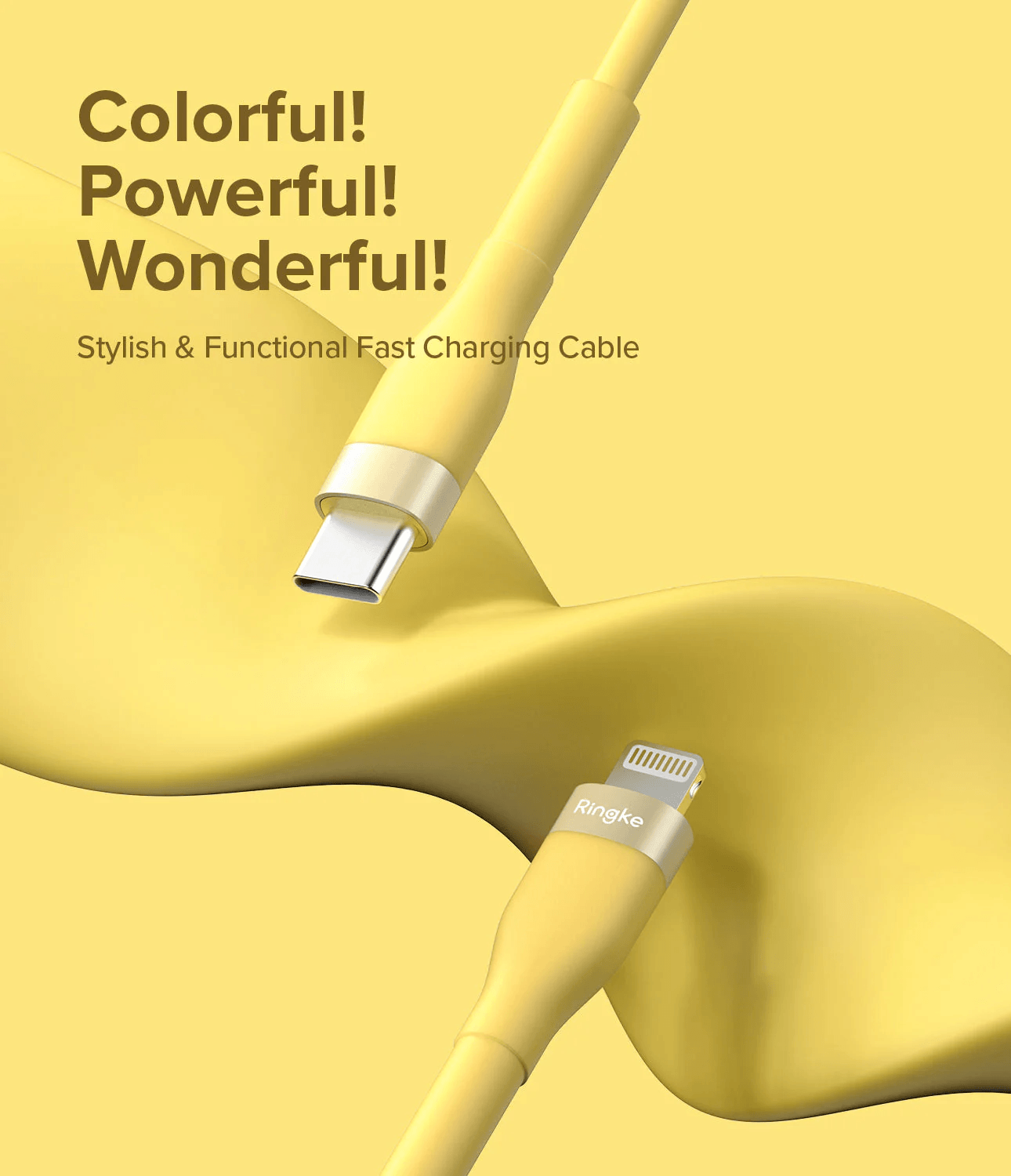 Cable Tipo C a Lightning 2m - Ringke Fast Charging Pastel Cable