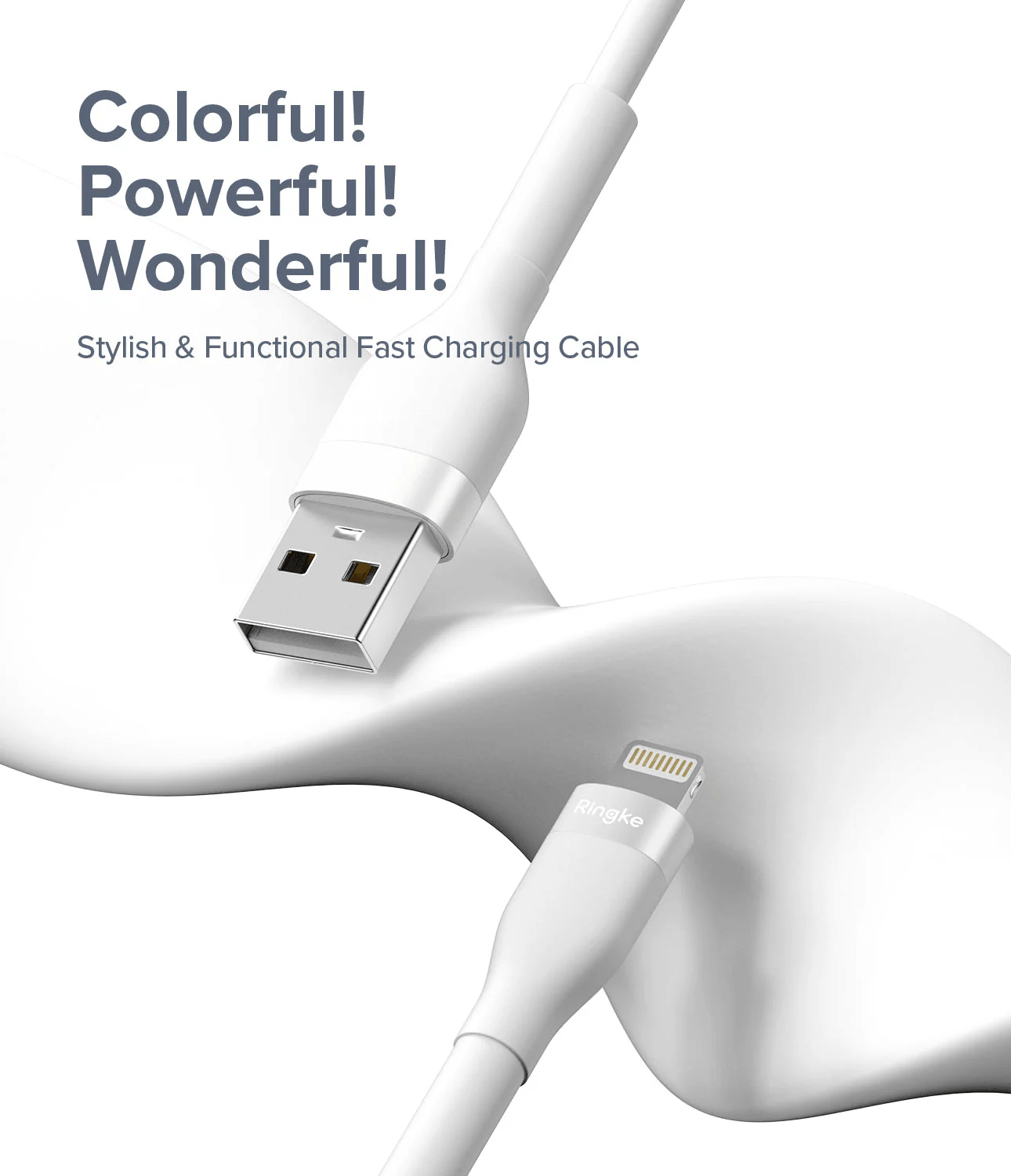Cable USB A a Lightning 2m - Ringke Fast Charging Pastel Cable