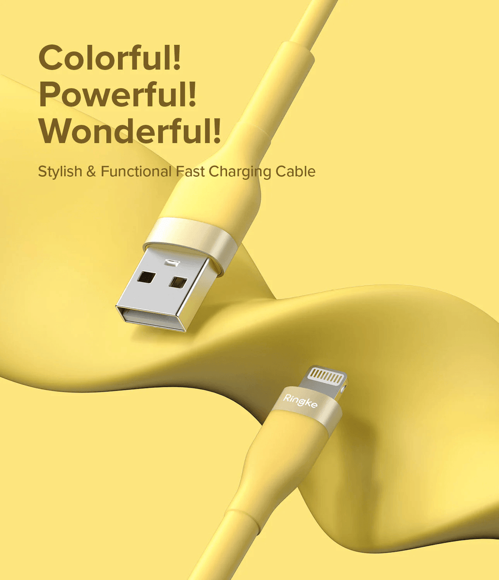 Cable USB A a Lightning 2m - Ringke Fast Charging Pastel Cable