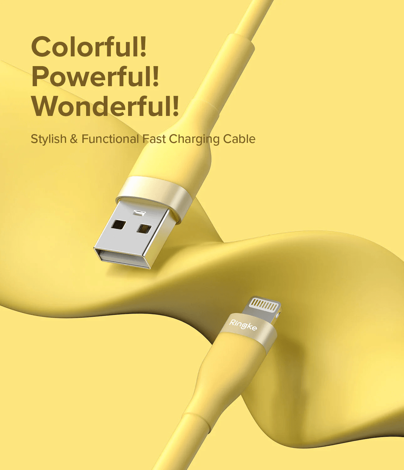 Cable USB A a Lightning 2m - Ringke Fast Charging Pastel Cable