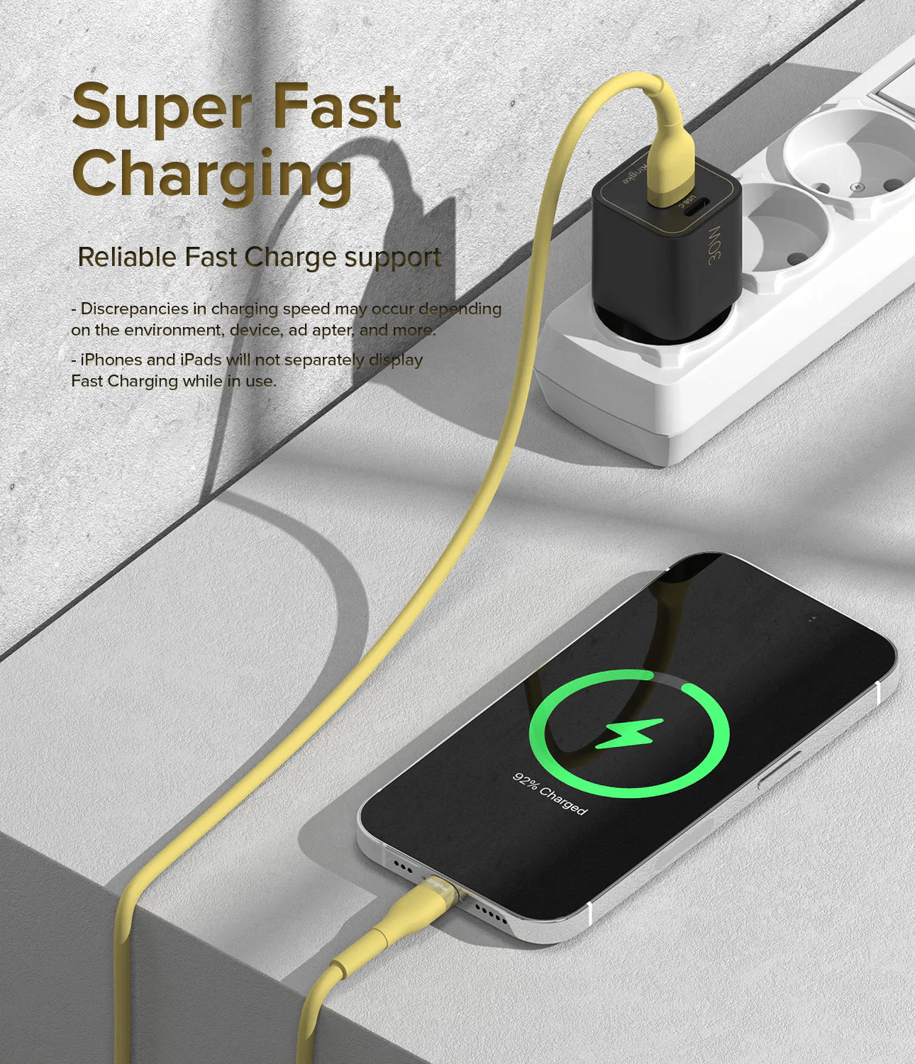 Cable USB A a Lightning 2m - Ringke Fast Charging Pastel Cable