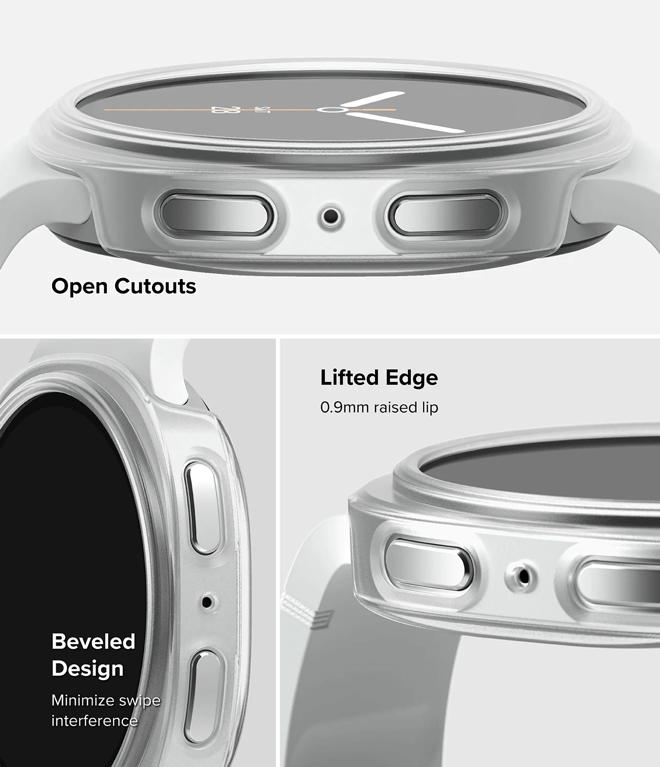 Estuche para Galaxy Watch - Ringke Slim - Alpine Clear + Clear