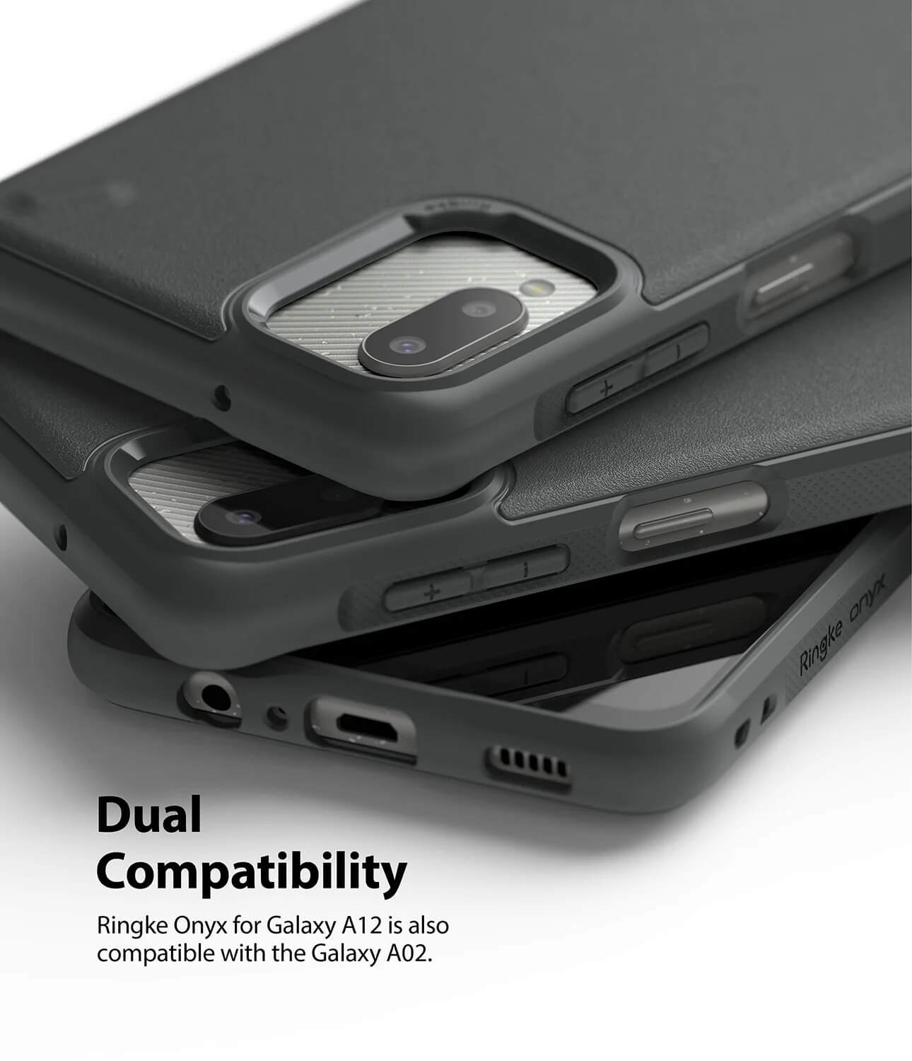 Estuche para Galaxy A12/A02 - Ringke Onyx