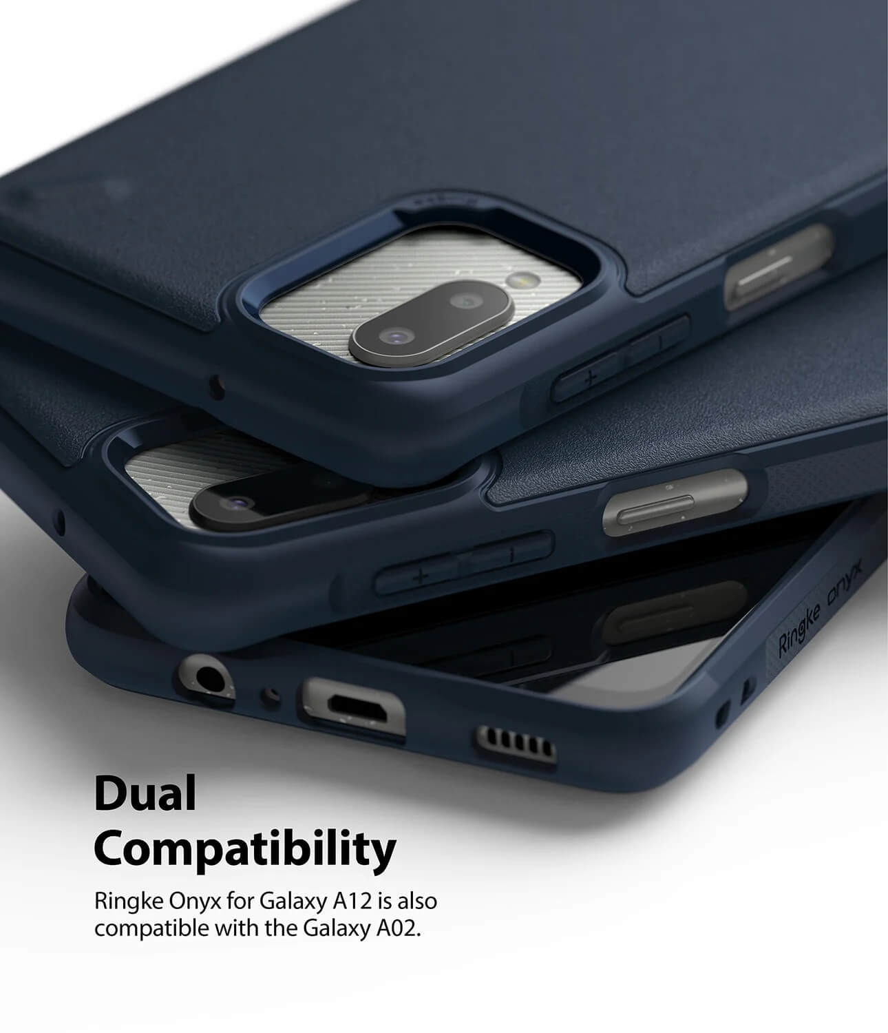 Estuche para Galaxy A12/A02 - Ringke Onyx