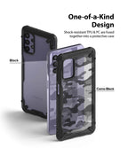 Estuche para Galaxy A32 - Ringke Fusion-X Camo Black