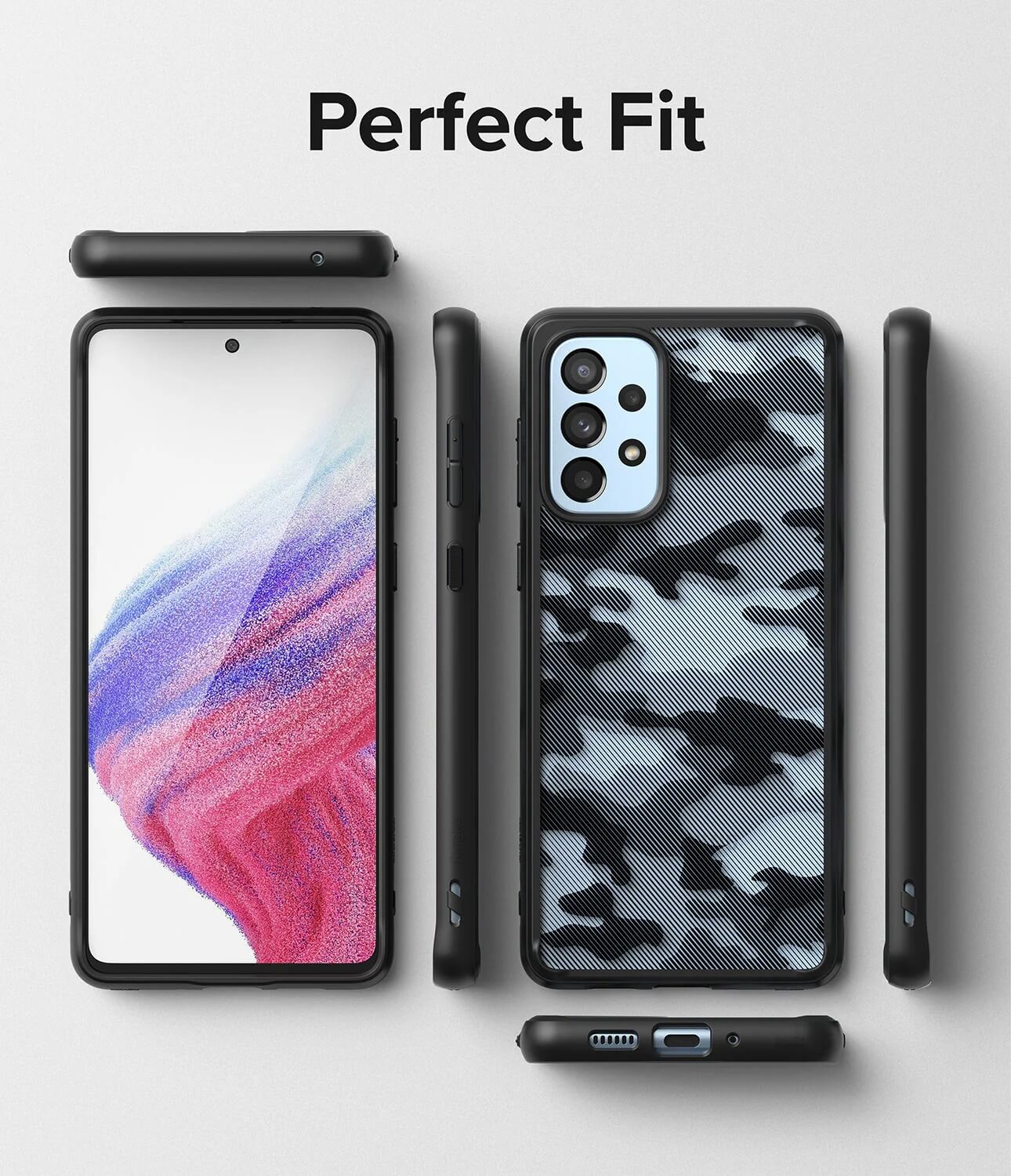 Estuche para Galaxy A53 5G - Ringke Fusion Matte Camo Black