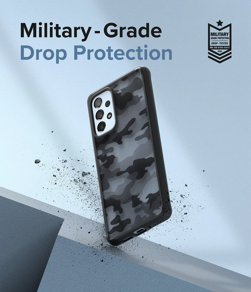 Estuche para Galaxy A53 5G - Ringke Fusion Matte Camo Black