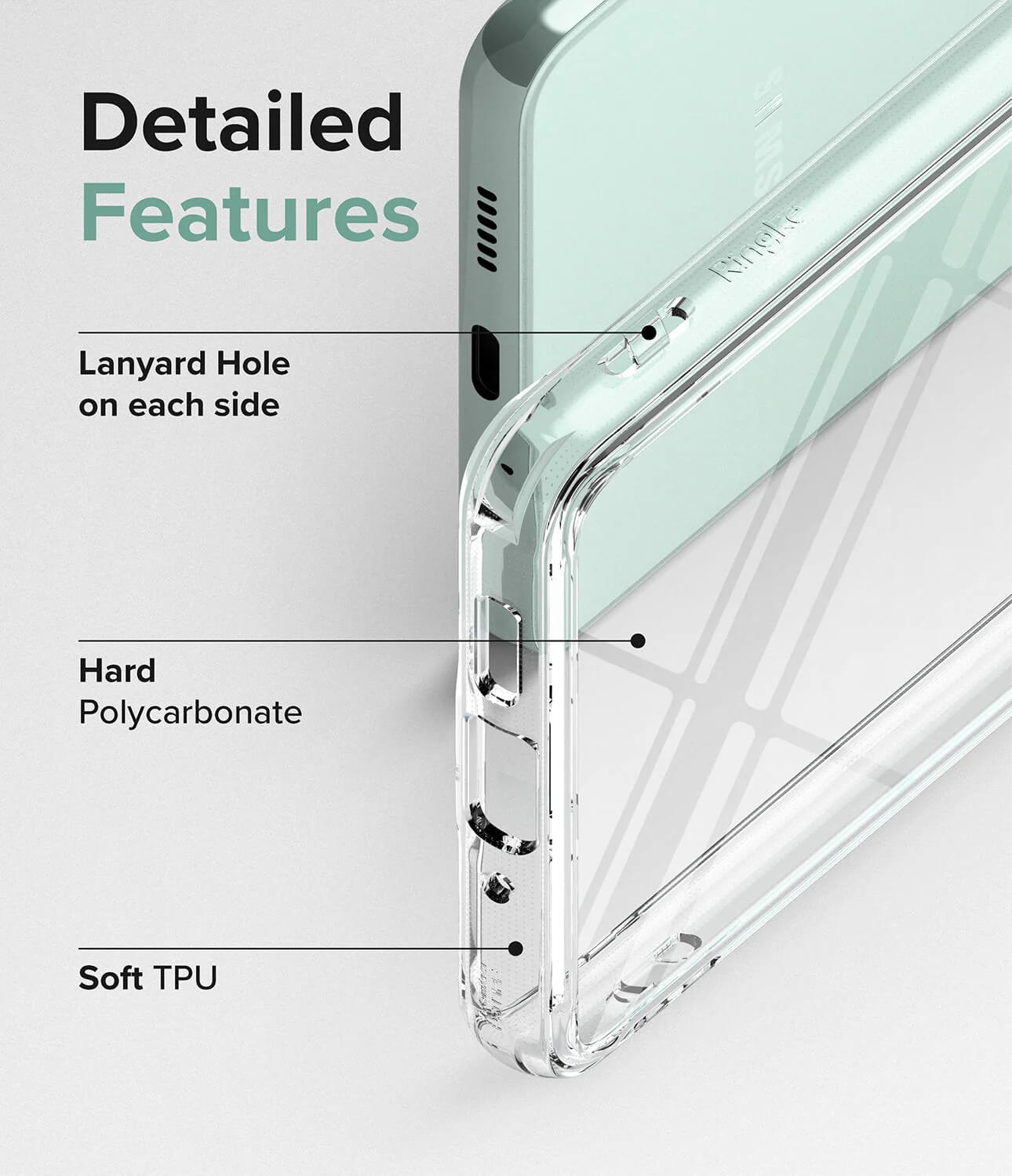 Estuche para Galaxy A73 5G - Ringke Fusion / Onyx