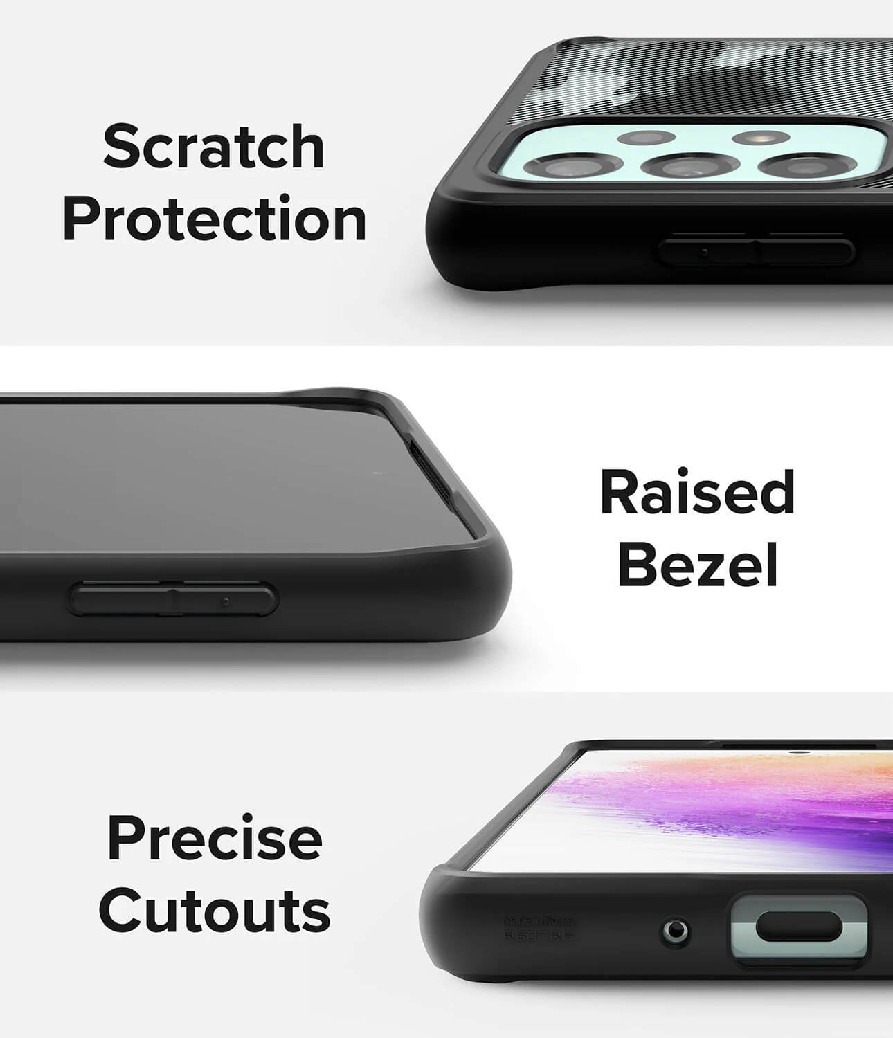 Estuche para Galaxy A73 5G - Ringke Fusion / Onyx