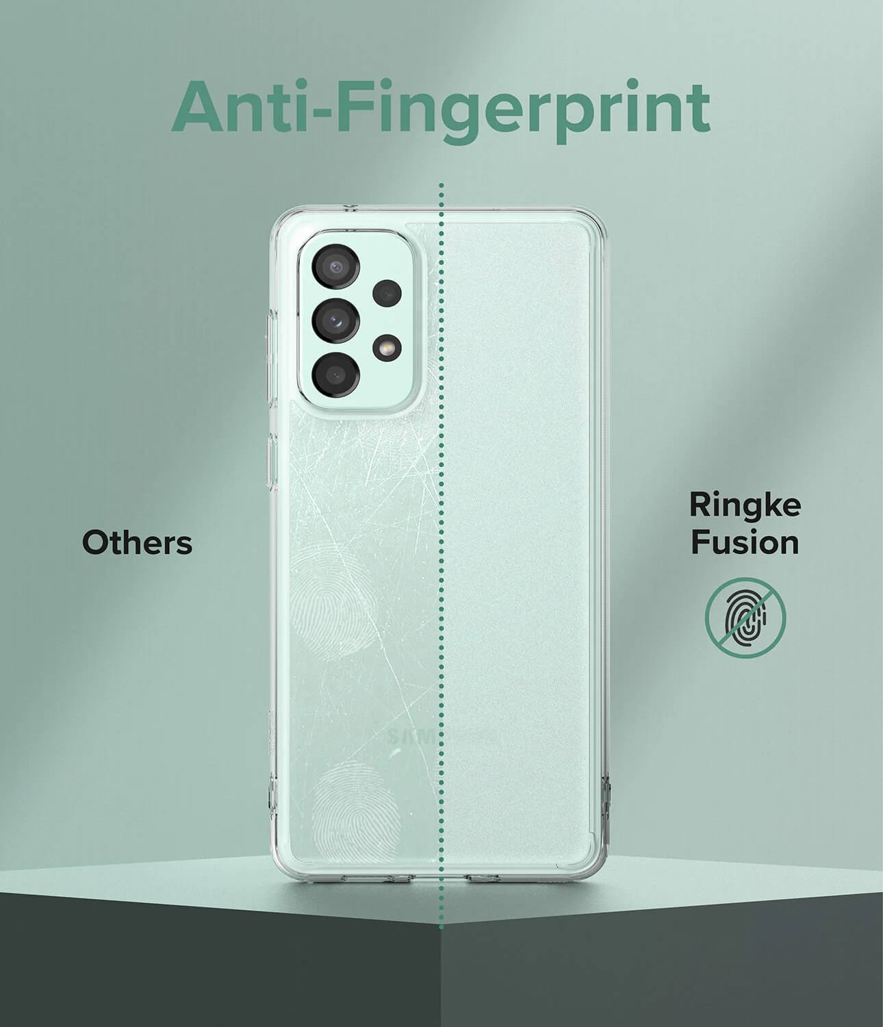 Estuche para Galaxy A73 5G - Ringke Fusion / Onyx
