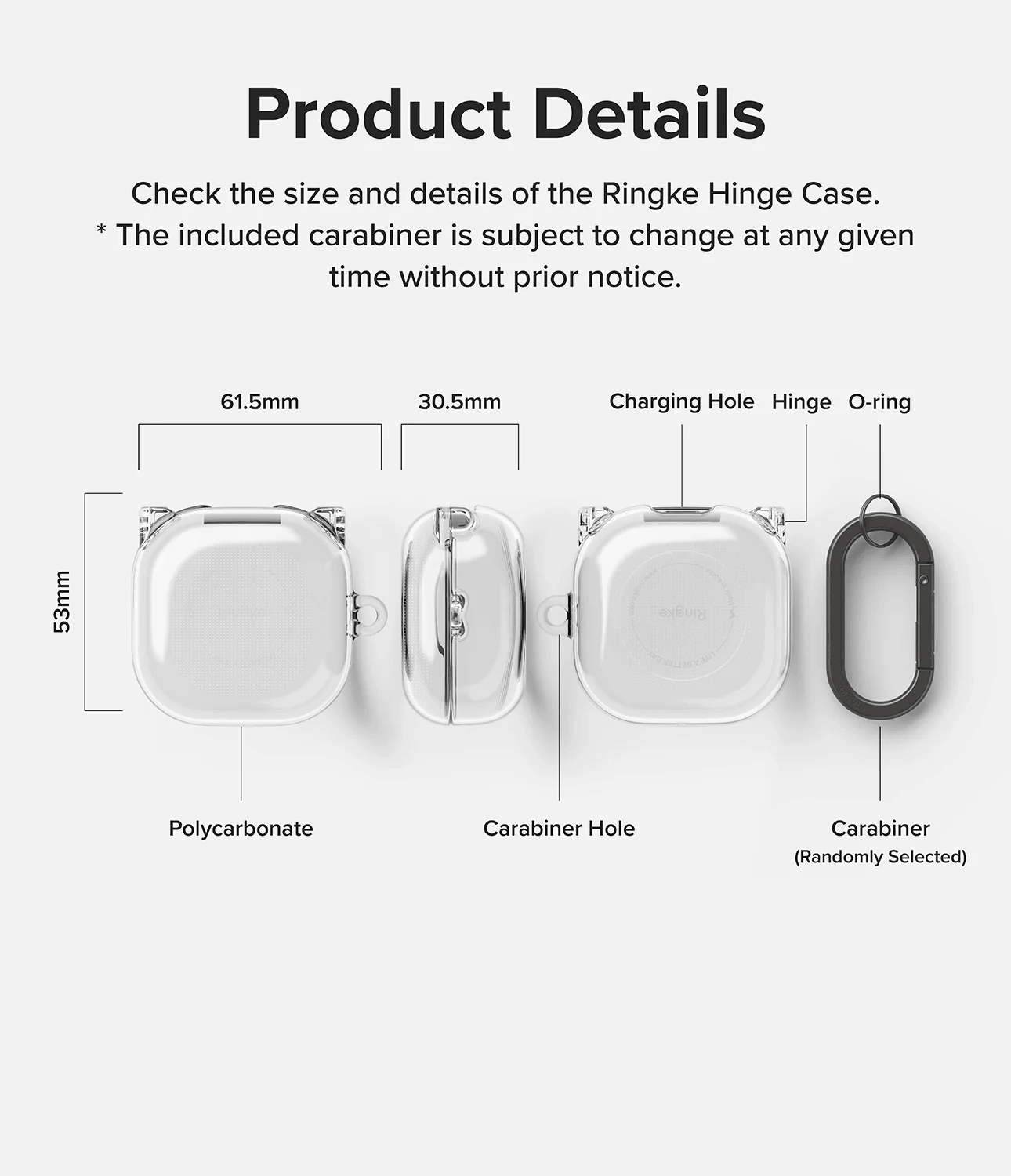 Esuche para Galaxy Buds 2 / Pro / Live / 2 Pro / Buds FE - Ringke Hinge