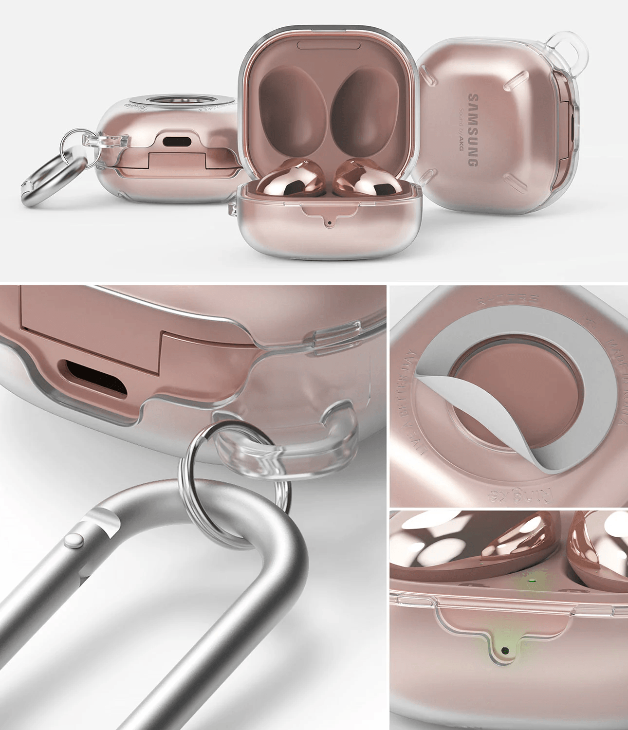 Esuche para Galaxy Buds Live / Buds Pro / Buds2 / Buds2 Pro / Buds FE - Ringke Slim X