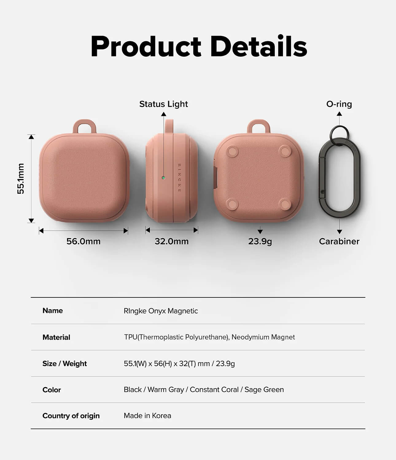 Estuche para Galaxy Buds 4 Pro / 4 - Ringke Onyx Magnetic