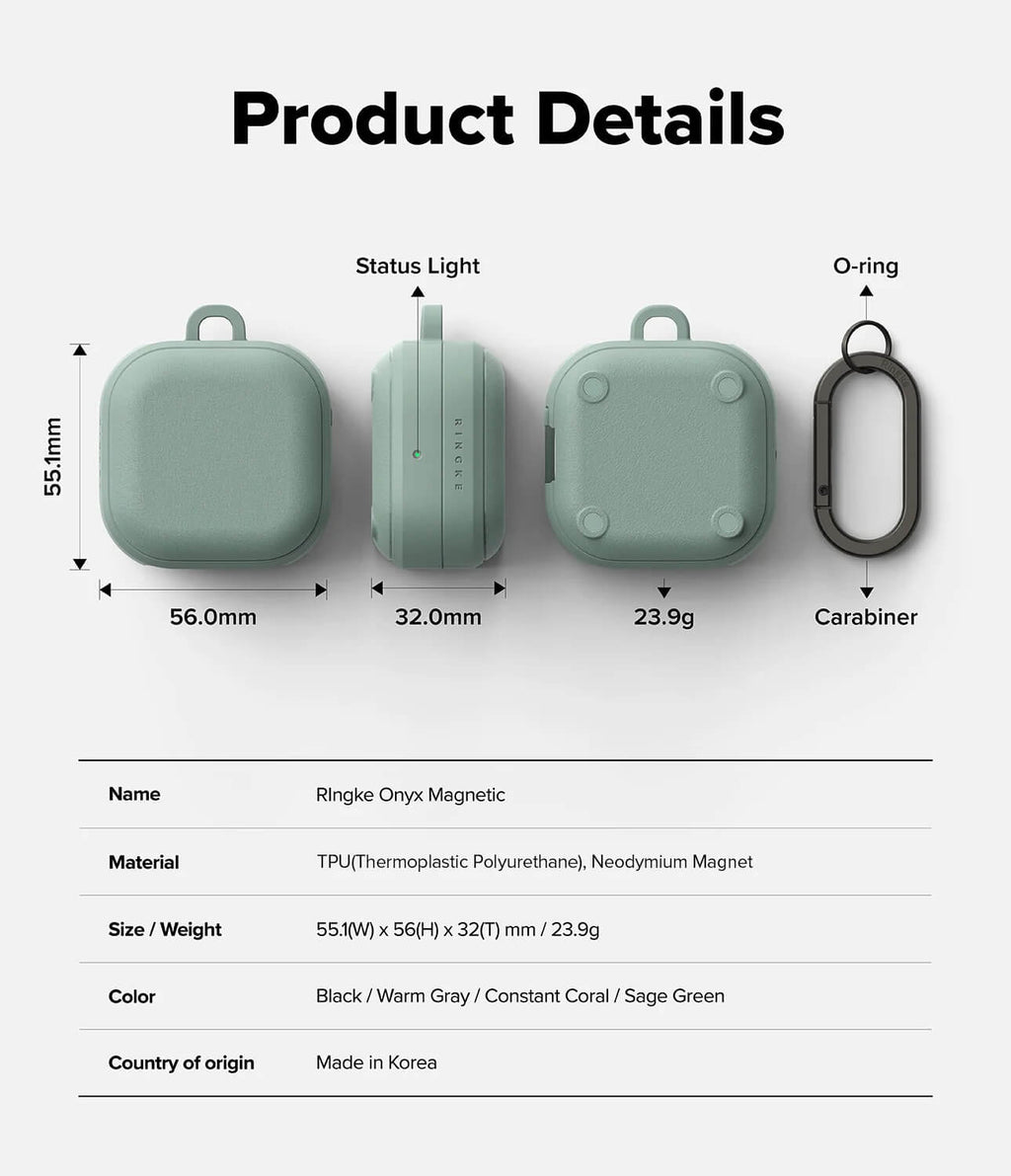 Estuche para Galaxy Buds 4 Pro / 4 - Ringke Onyx Magnetic