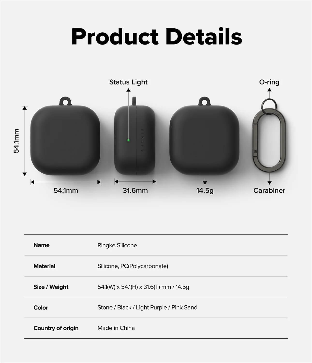 Estuche para Galaxy Buds 4 Pro / 4 - Ringke Silicone