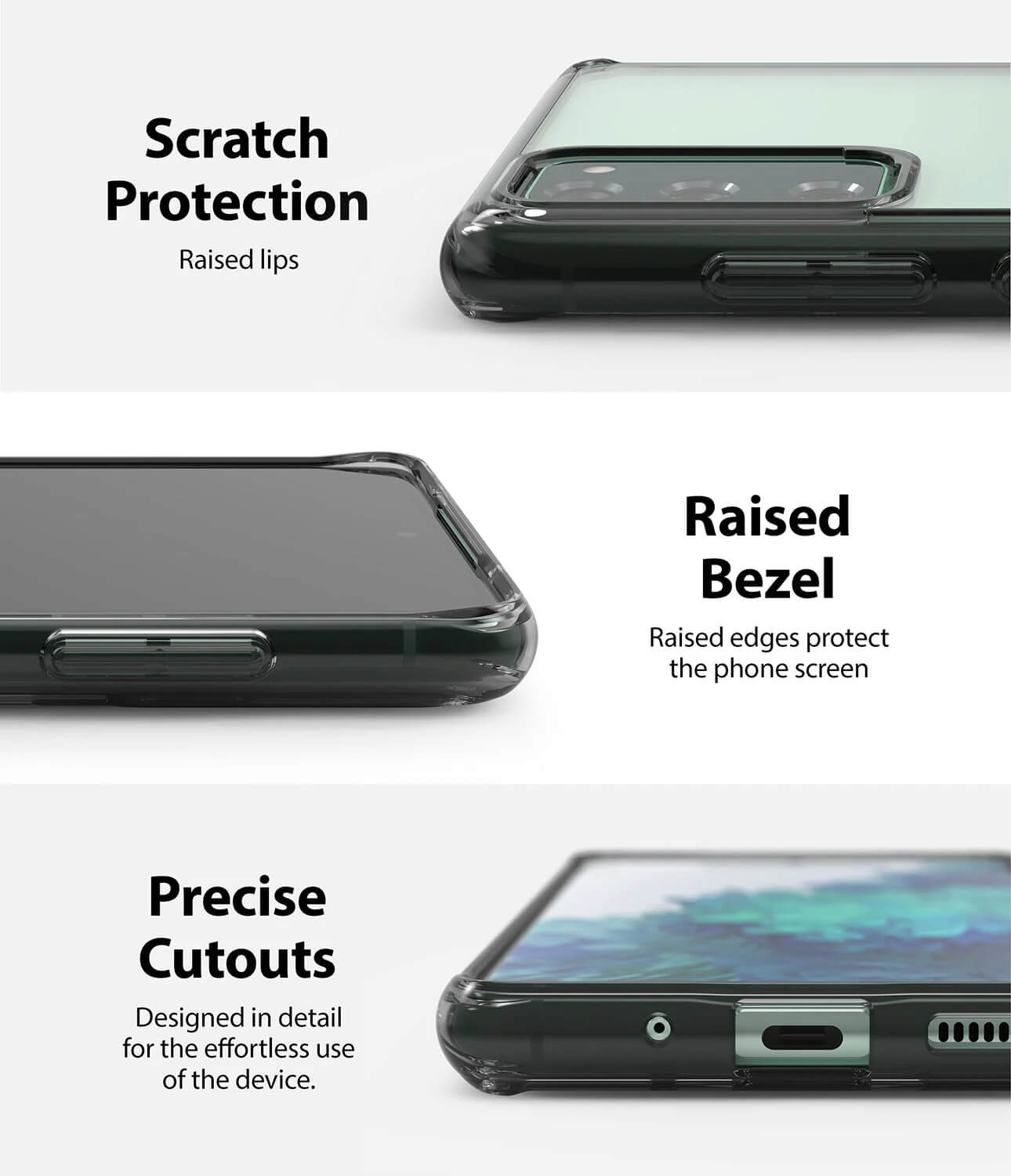 Estuches para Galaxy S20 FE - Ringke Fusion / Onyx