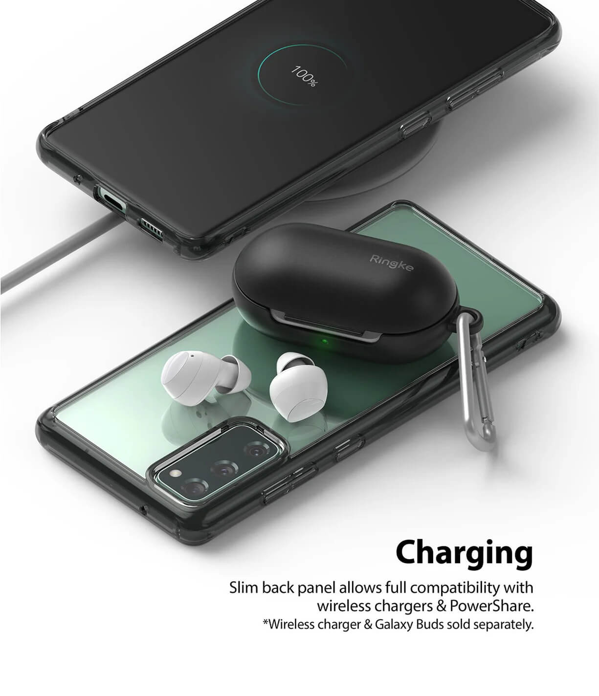 Estuches para Galaxy S20 FE - Ringke Fusion / Onyx