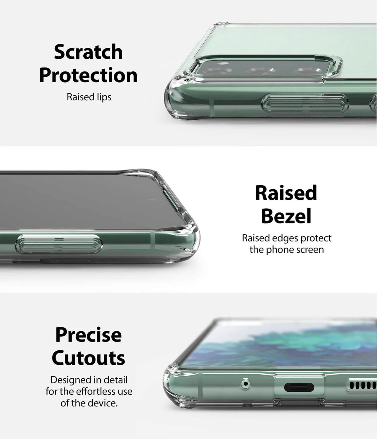 Estuches para Galaxy S20 FE - Ringke Fusion / Onyx