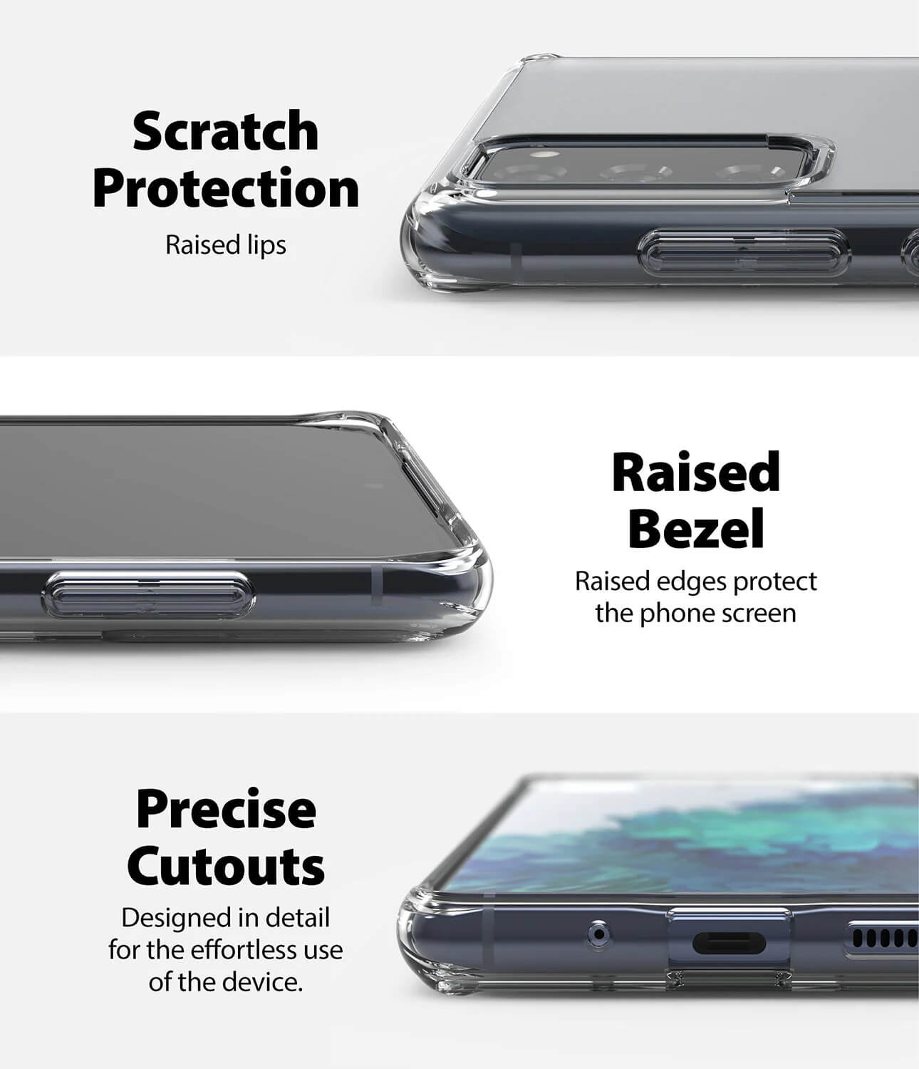 Estuches para Galaxy S20 FE - Ringke Fusion / Onyx