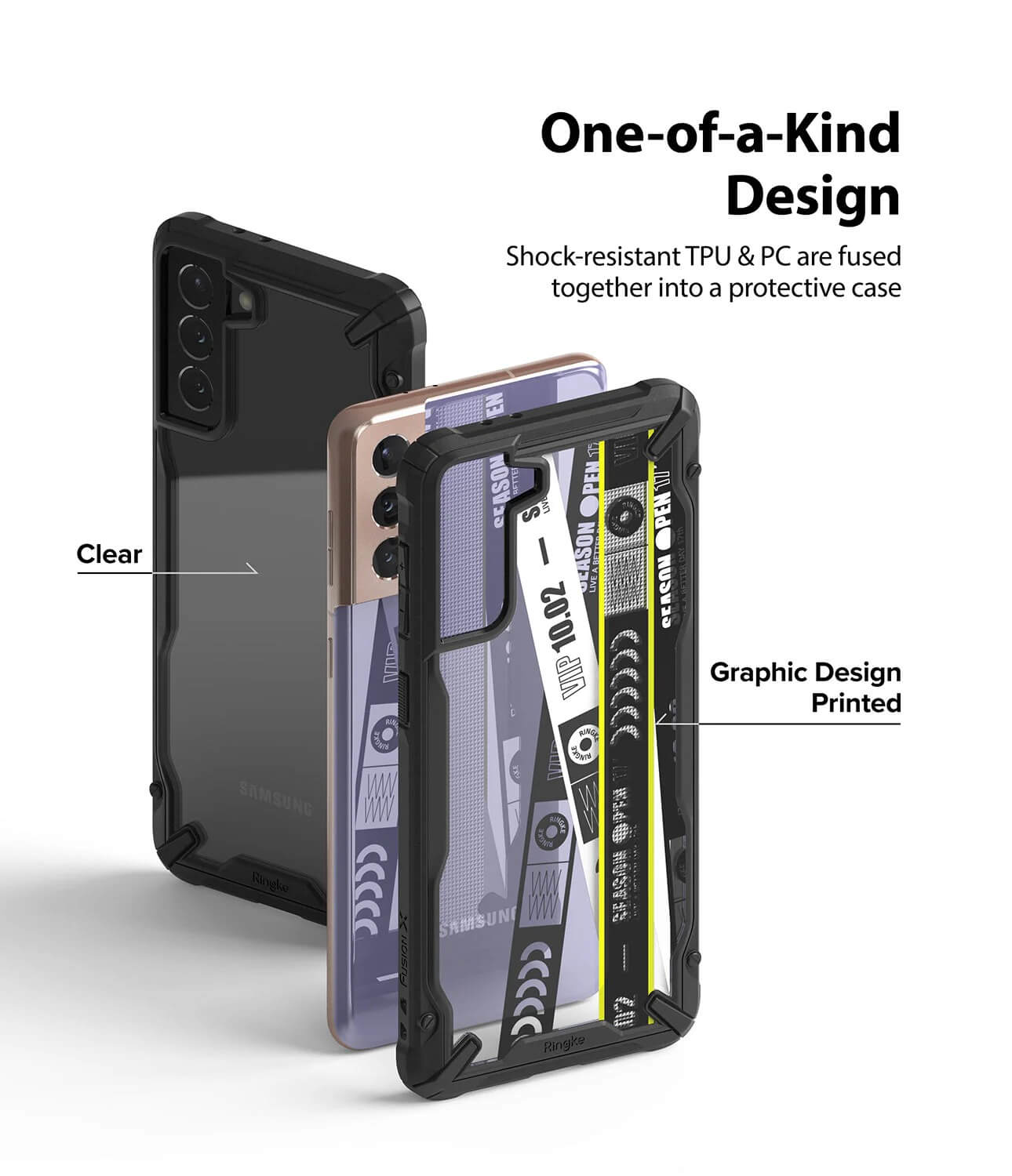 Estuche para Galaxy S21 - Ringke Fusion-X
