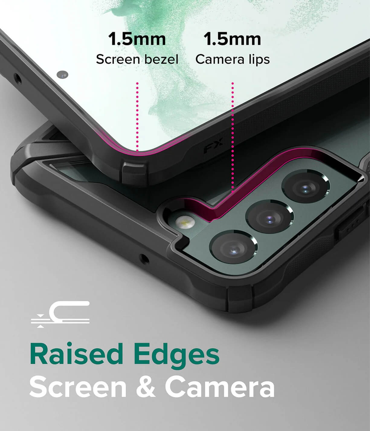 Estuche para Galaxy S22 Plus - Ringke Fusion-X