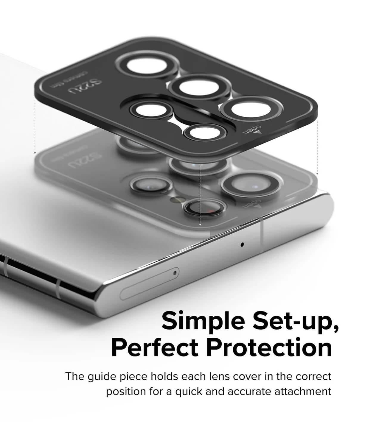 Protector de Cámara Galaxy S22 Ultra - Ringke Lens Frame Glass