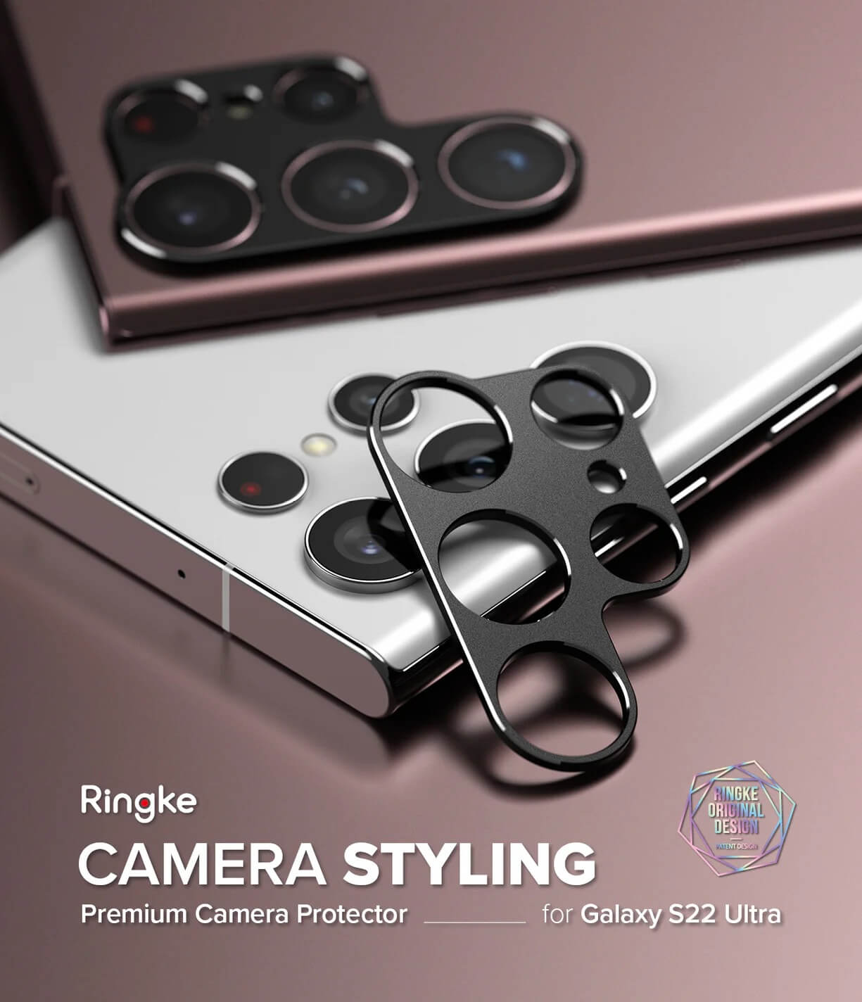 Protector de Cámara para Galaxy S22 Ultra - Ringke Camera Styling