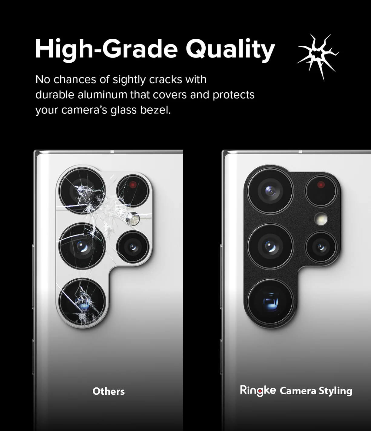 Protector de Cámara para Galaxy S22 Ultra - Ringke Camera Styling