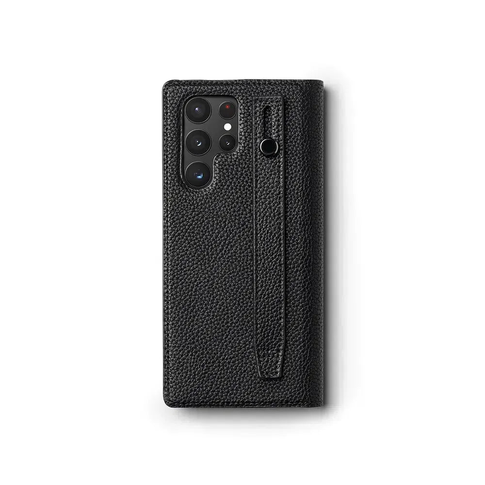Estuche Galaxy S22 Ultra - Ringke Folio Signature EZ Strap Black