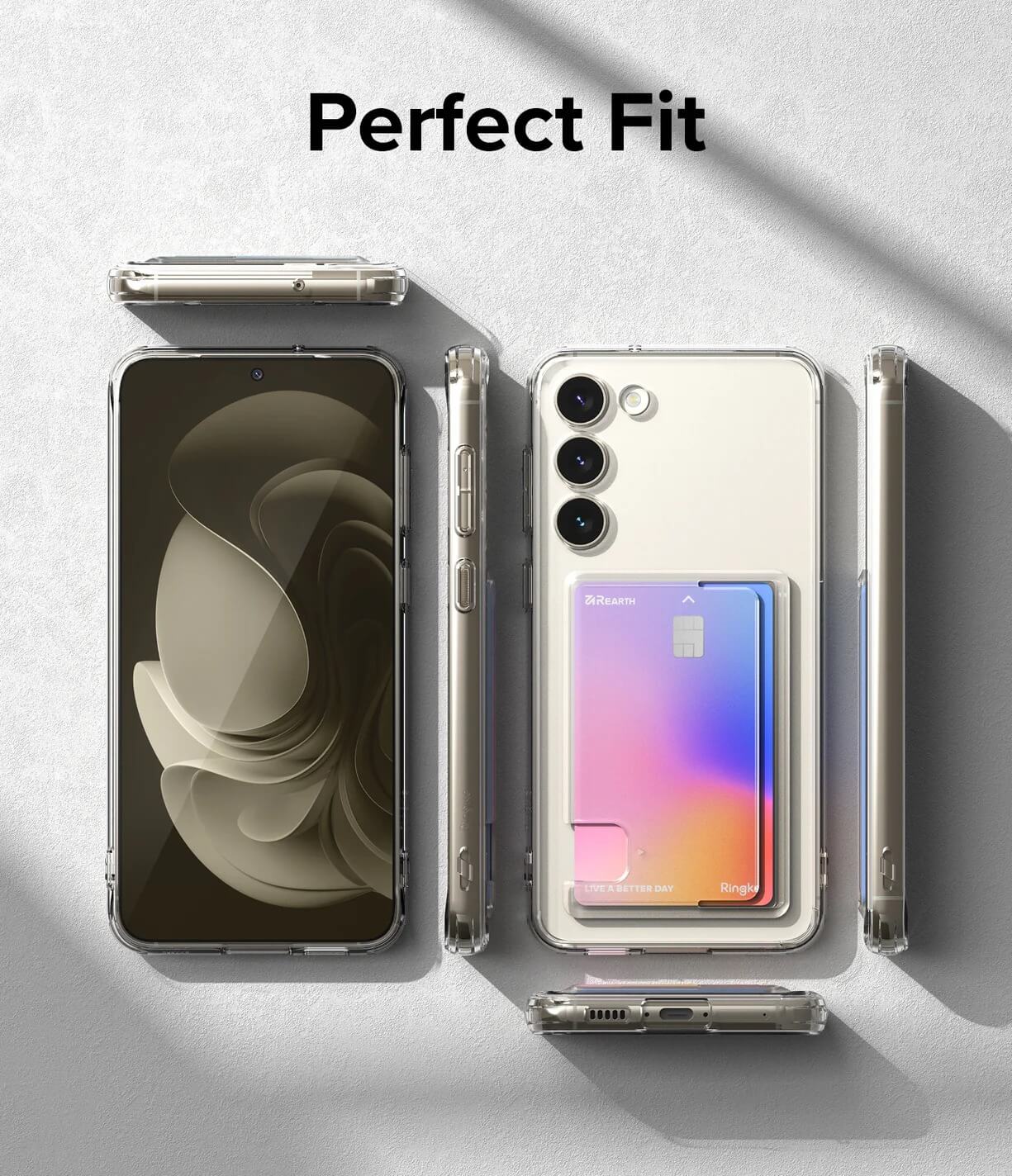 Estuche para Galaxy S23 Plus - Ringke Fusion Card Clear