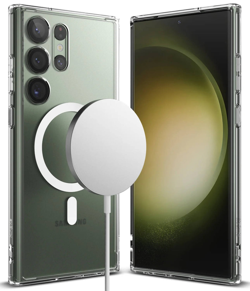 Estuche para Galaxy S23 Ultra - Ringke Fusion Magnetic Matte Clear