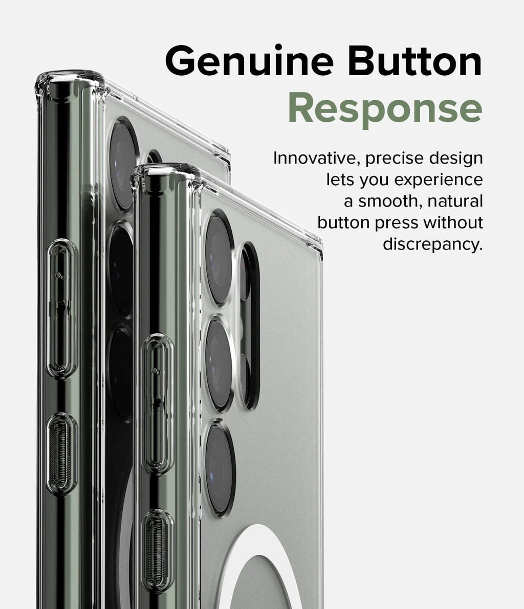 Estuche para Galaxy S23 Ultra - Ringke Fusion Magnetic Matte Clear