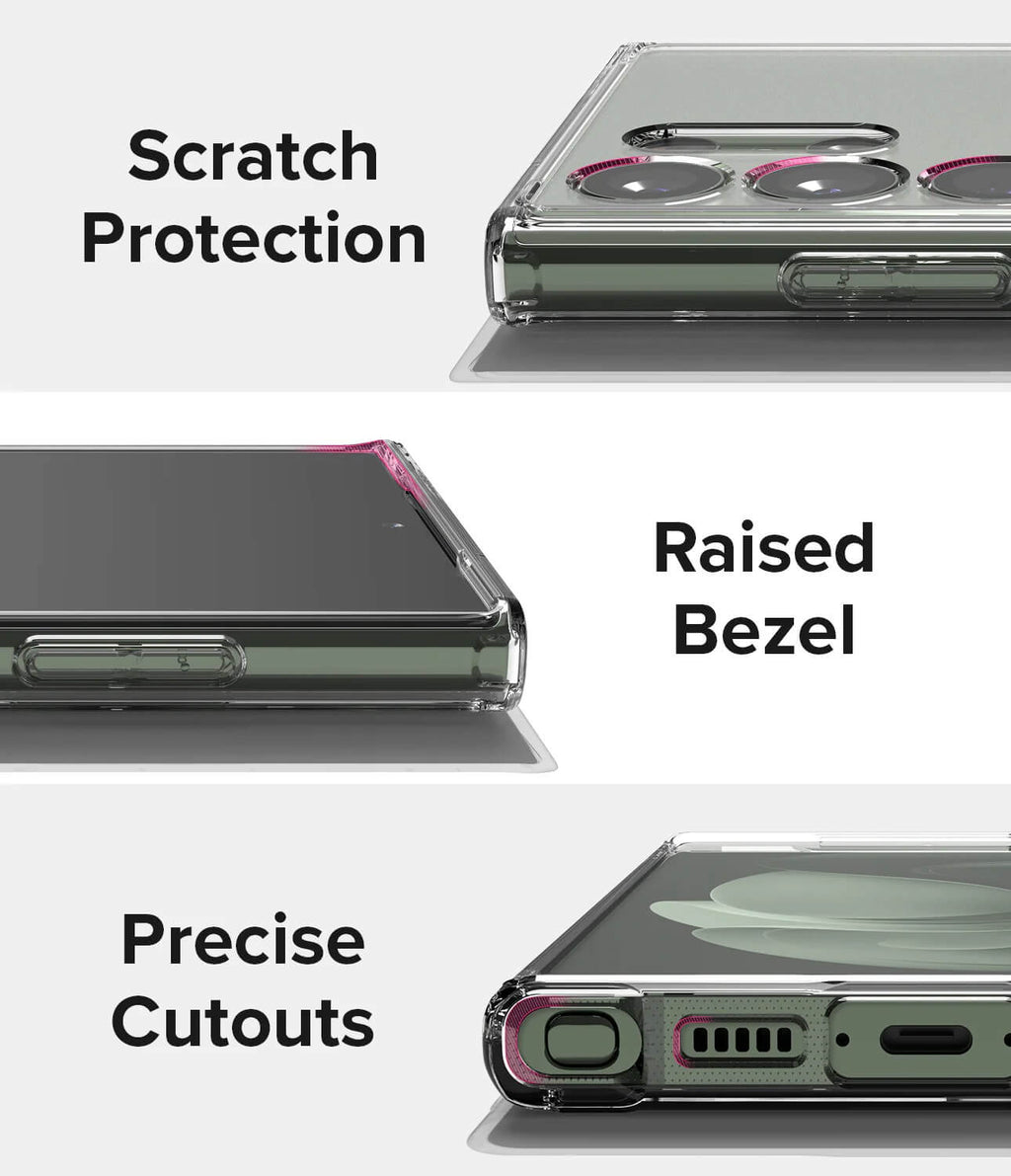 Estuche para Galaxy S23 Ultra - Ringke Fusion Magnetic Matte Clear