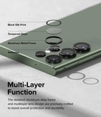 Protector de Cámara para Galaxy S23 Ultra - Ringke Lens Frame Glass Black