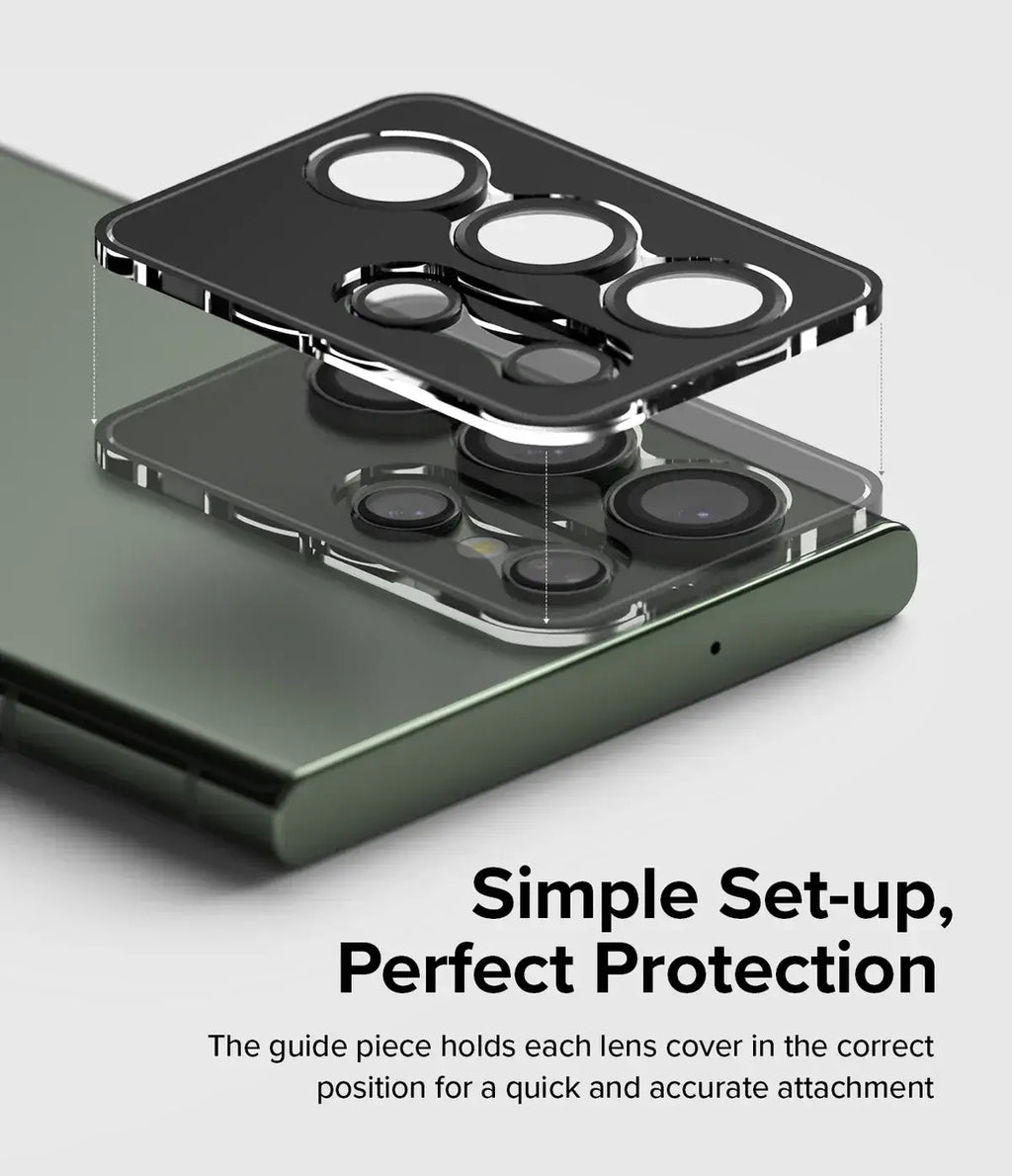 Protector de Cámara para Galaxy S23 Ultra - Ringke Lens Frame Glass Black