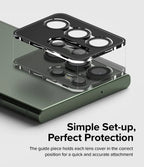 Protector de Cámara para Galaxy S23 Ultra - Ringke Lens Frame Glass Black