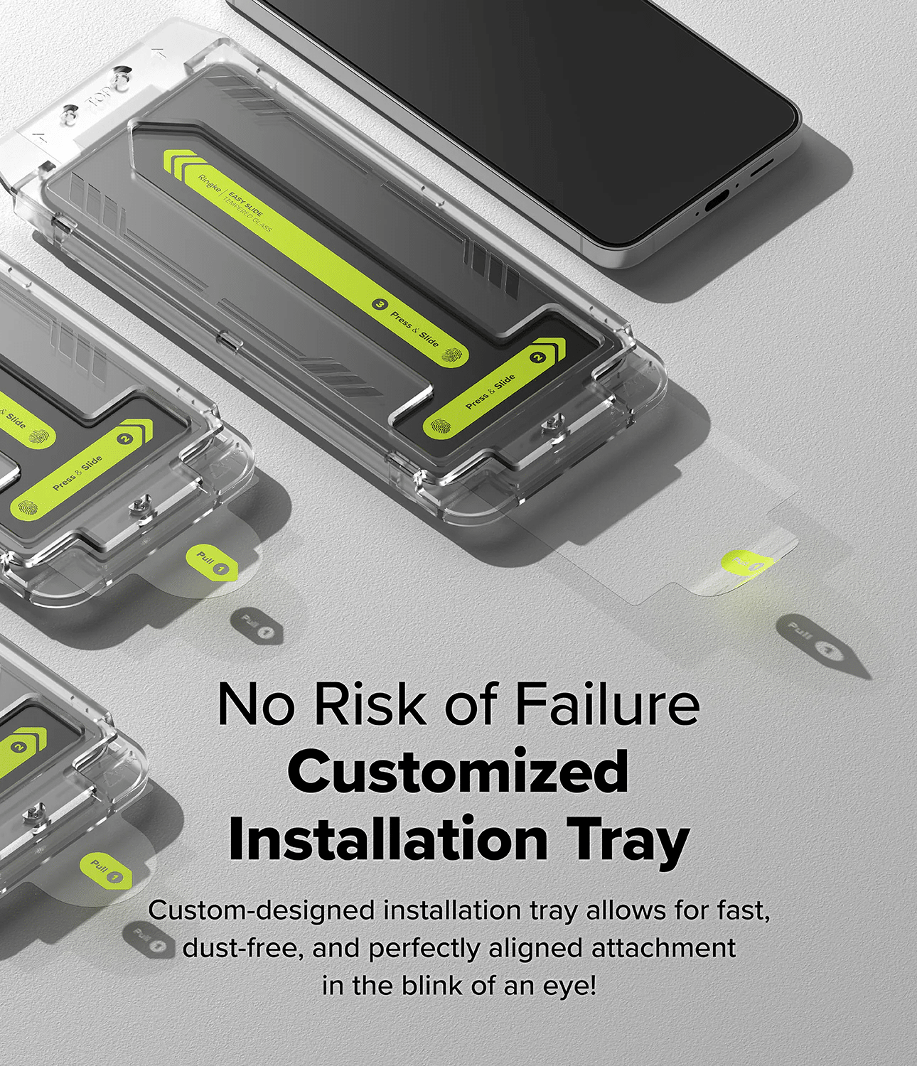 Protector de Pantalla para Galaxy S24 FE - Ringke Easy Slide Tempered Glass