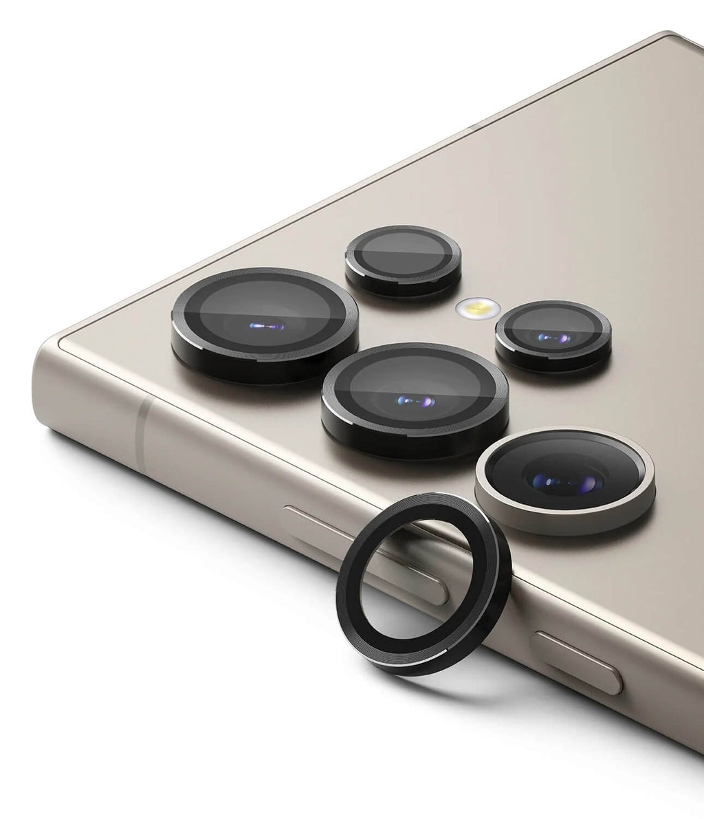 Protector de Pantalla para Galaxy S24 Ultra - Ringke Camera Lens Frame Glass Black