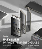 Protector de Pantalla para Galaxy S24 Ultra - Ringke Easy Slide Privacy Glass (Pack de 2)