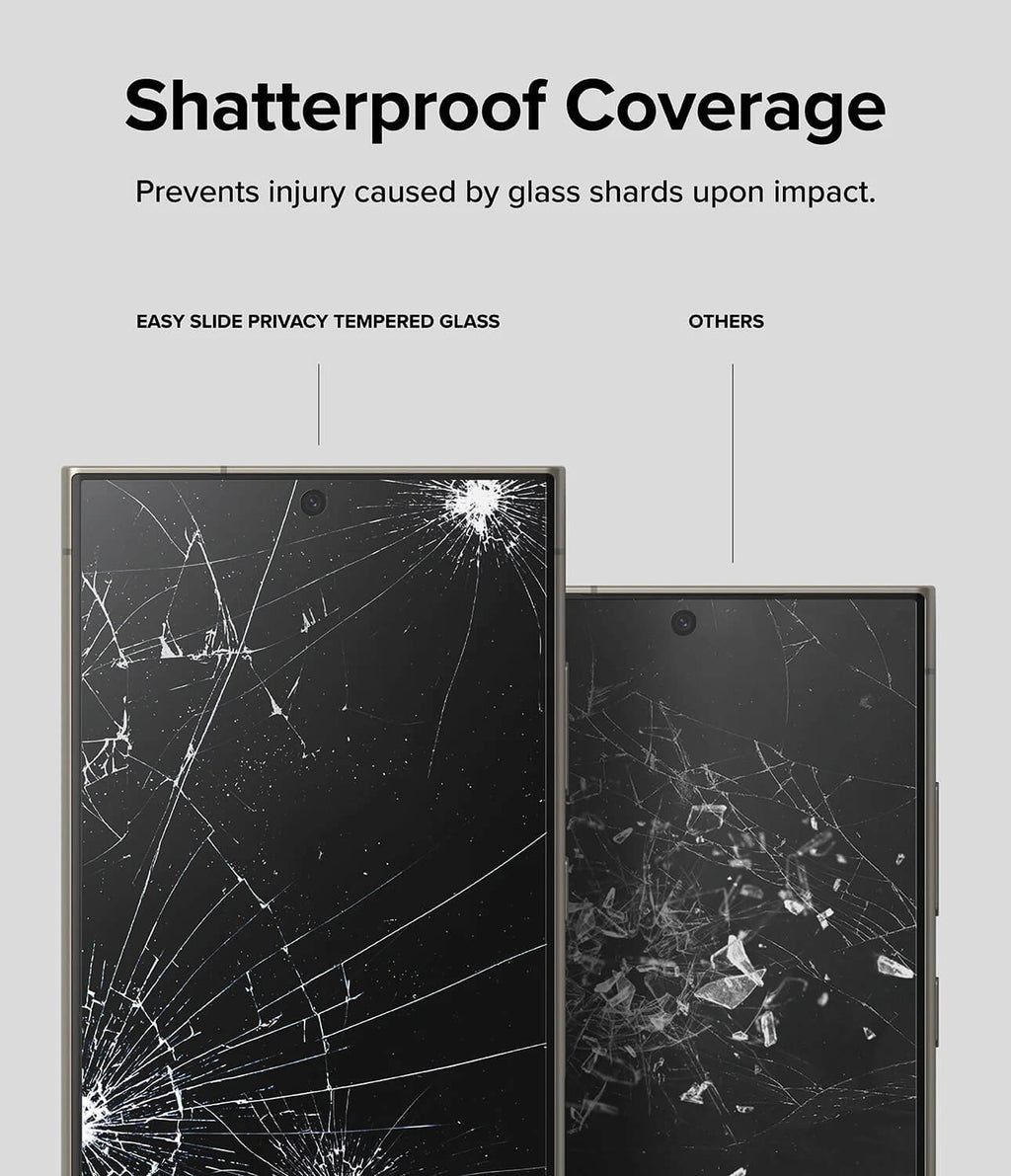 Protector de Pantalla para Galaxy S24 Ultra - Ringke Easy Slide Privacy Glass (Pack de 2)